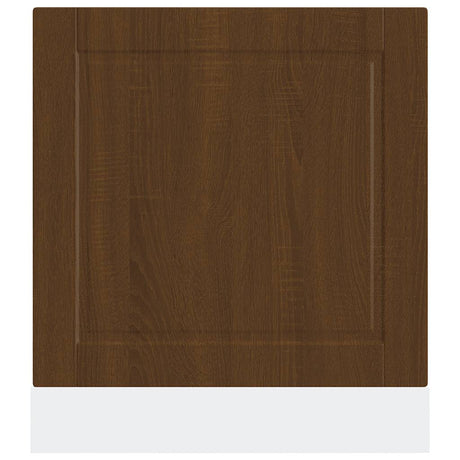 Vaatwaspaneel Porto 60x1,5x67 cm bewerkt hout bruin eikenkleur - AllerleiShop