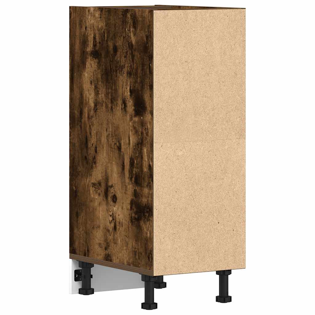 Onderkast 30x44,5x81,5 cm bewerkt hout gerookt eikenkleurig - AllerleiShop