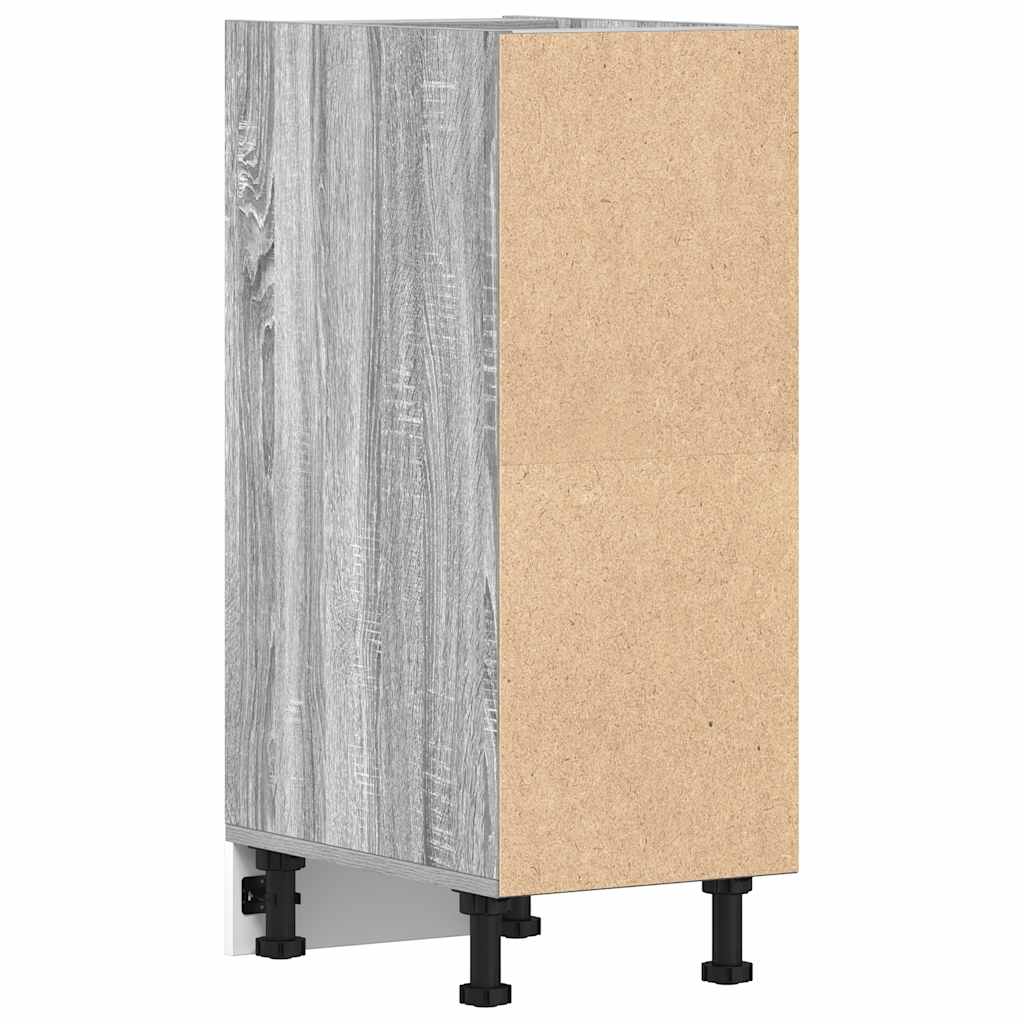 Onderkast 30x44,5x81,5cm bewerkt hout grijs sonoma eikenkleurig - AllerleiShop