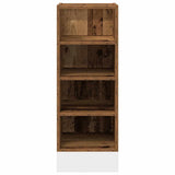 Onderkast 30x44,5x81,5 cm bewerkt hout oud houtkleurig - AllerleiShop