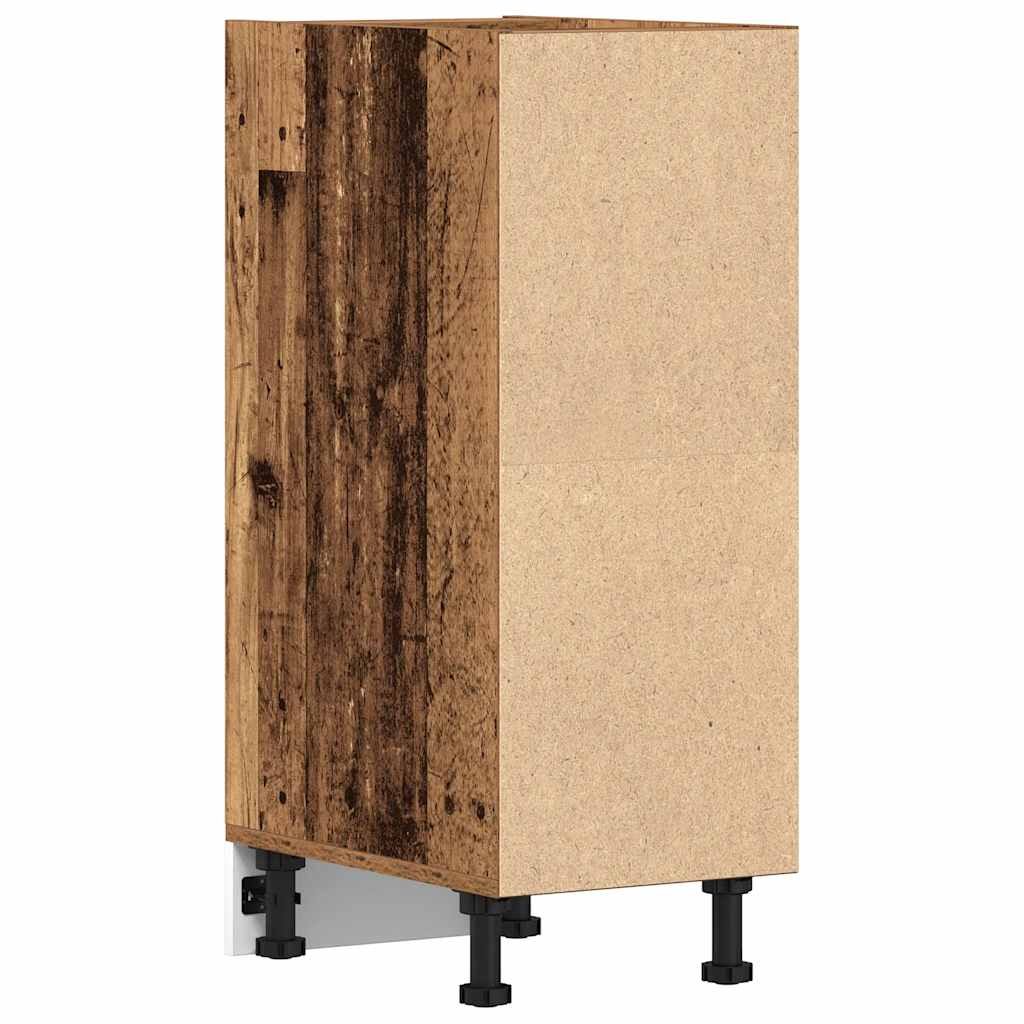 Onderkast 30x44,5x81,5 cm bewerkt hout oud houtkleurig - AllerleiShop