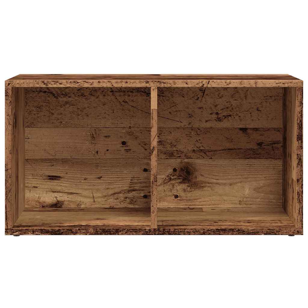 LP Opbergbox 69,5x34x36 cm bewerkt hout oud houtkleurig - AllerleiShop