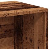 LP Opbergbox 69,5x34x36 cm bewerkt hout oud houtkleurig - AllerleiShop