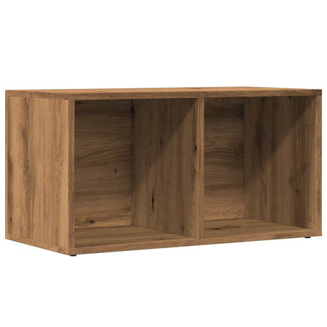 LP Opbergbox 69,5x34x36 cm bewerkt hout artisanaal eikenkleurig - AllerleiShop