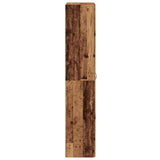 Schoenenkast 80x35,5x180 cm bewerkt hout oud houtkleurig - AllerleiShop