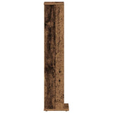 Cd-kast 21x20x88 cm bewerkt hout oud houtkleurig - AllerleiShop