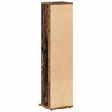 Cd-kast 21x20x88 cm bewerkt hout oud houtkleurig - AllerleiShop