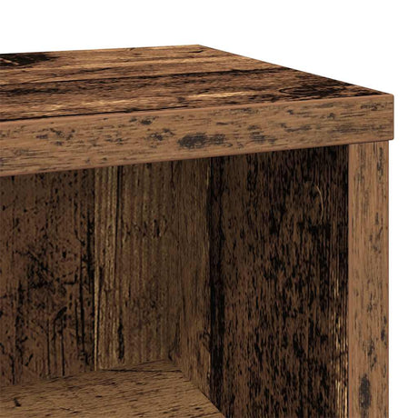 Cd-kast 21x20x88 cm bewerkt hout oud houtkleurig - AllerleiShop