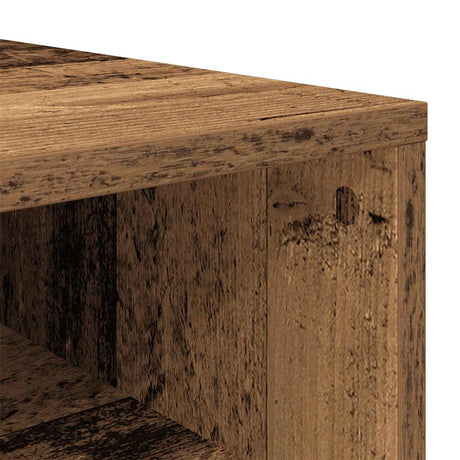 Schoenenrek 54x34x100,5 cm bewerkt hout oud houtkleurig - AllerleiShop