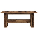 Eettafel 180x90x76 cm bewerkt hout oud houtkleurig - AllerleiShop