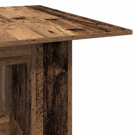 Eettafel 180x90x76 cm bewerkt hout oud houtkleurig - AllerleiShop