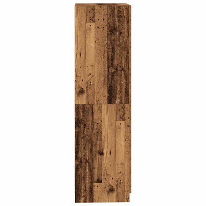 Kledingkast 90x52x200 cm bewerkt hout oud houtkleurig - AllerleiShop