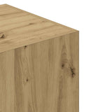 Kledingkast 90x52x200 cm bewerkt hout artisanaal eikenkleur - AllerleiShop