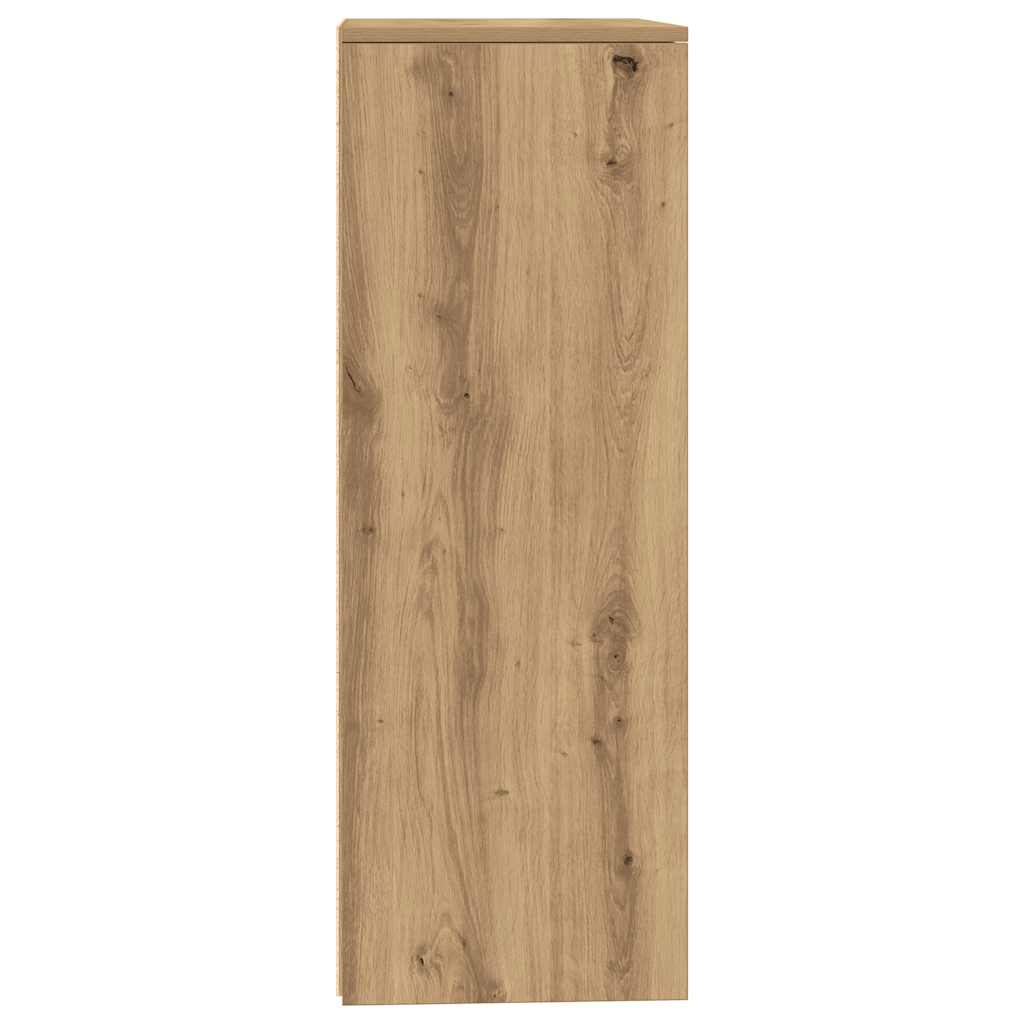 Dressoir met 6 lades 50x34x96 cm bewerkt hout artisanaal eiken - AllerleiShop