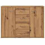 Dressoir 88x30x64 cm bewerkt hout artisanaal eikenkleur - AllerleiShop