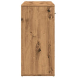 Dressoir 88x30x64 cm bewerkt hout artisanaal eikenkleur - AllerleiShop