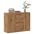 Dressoir 88x30x64 cm bewerkt hout artisanaal eikenkleur - AllerleiShop