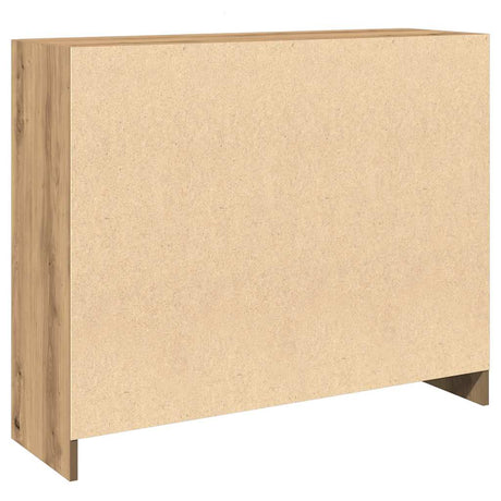 Dressoir 91x28x75 cm bewerkt hout artisanaal eikenkleur - AllerleiShop