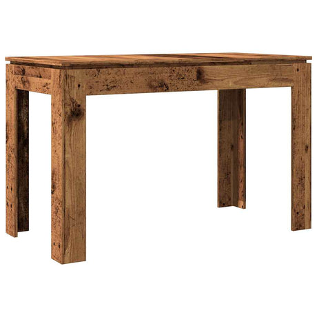 Eettafel 120x60x76 cm bewerkt hout oud houtkleurig - AllerleiShop