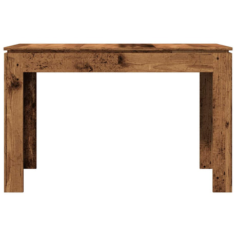 Eettafel 120x60x76 cm bewerkt hout oud houtkleurig - AllerleiShop