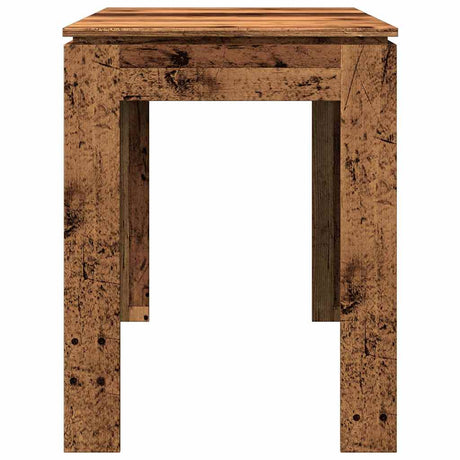 Eettafel 120x60x76 cm bewerkt hout oud houtkleurig - AllerleiShop