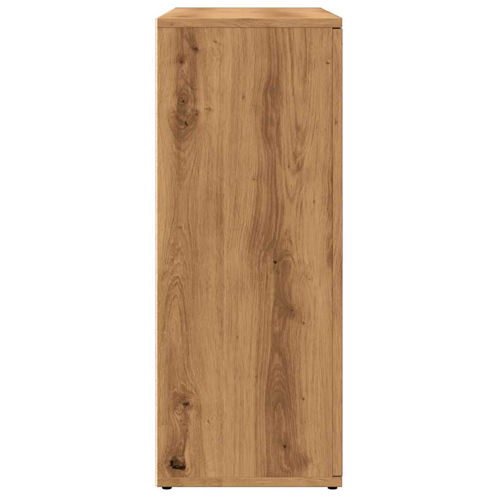 Dressoir 91x29,5x75 cm bewerkt hout artisanaal eikenkleurig - AllerleiShop