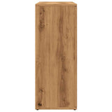 Dressoir 91x29,5x75 cm bewerkt hout artisanaal eikenkleurig - AllerleiShop