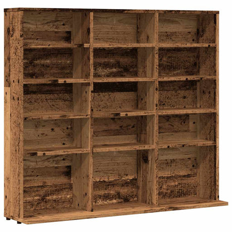 Cd-kast 100x23x89,5 cm bewerkt hout oud houtkleurig - AllerleiShop