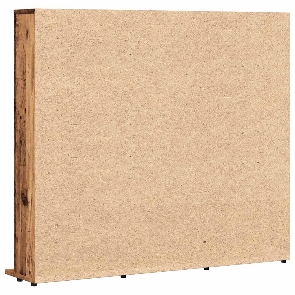 Cd-kast 100x23x89,5 cm bewerkt hout oud houtkleurig - AllerleiShop