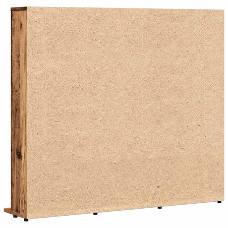 Cd-kast 100x23x89,5 cm bewerkt hout oud houtkleurig - AllerleiShop