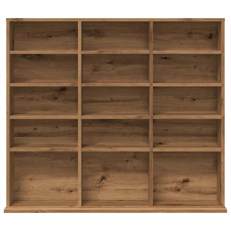 Cd-kast 100x23x89,5 cm bewerkt hout artisanaal eikenkleurig - AllerleiShop