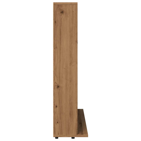 Cd-kast 100x23x89,5 cm bewerkt hout artisanaal eikenkleurig - AllerleiShop