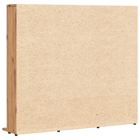 Cd-kast 100x23x89,5 cm bewerkt hout artisanaal eikenkleurig - AllerleiShop