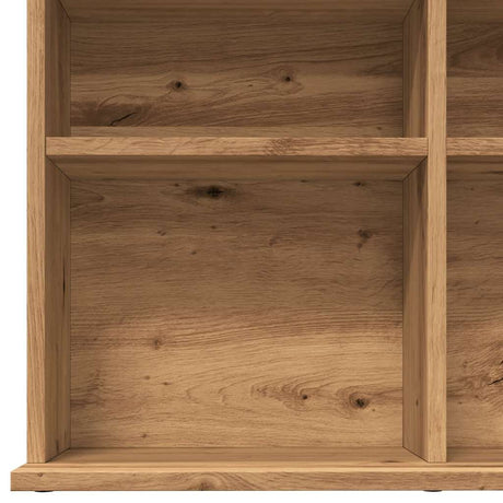 Cd-kast 100x23x89,5 cm bewerkt hout artisanaal eikenkleurig - AllerleiShop