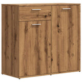 Dressoir 80x36x75 cm bewerkt hout artisanaal eikenkleur - AllerleiShop