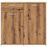 Dressoir 80x36x75 cm bewerkt hout artisanaal eikenkleur - AllerleiShop