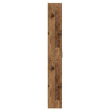 Gangkast 55x25x189 cm bewerkt hout oud houtkleurig - AllerleiShop