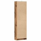 Gangkast 55x25x189 cm bewerkt hout oud houtkleurig - AllerleiShop