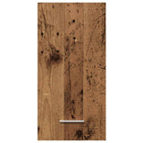 Hangkast 30x31x60 cm bewerkt hout oud houtkleurig - AllerleiShop