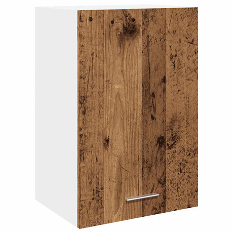 Hangkast 40x31x60 cm bewerkt hout oud houtkleurig - AllerleiShop