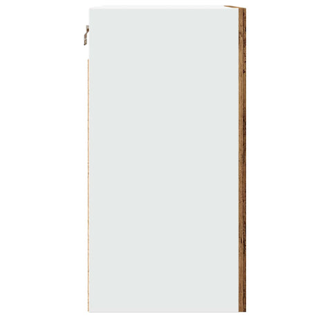 Hangkast 40x31x60 cm bewerkt hout oud houtkleurig - AllerleiShop