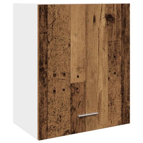 Hangkast 50x31x60 cm bewerkt hout oud houtkleurig - AllerleiShop