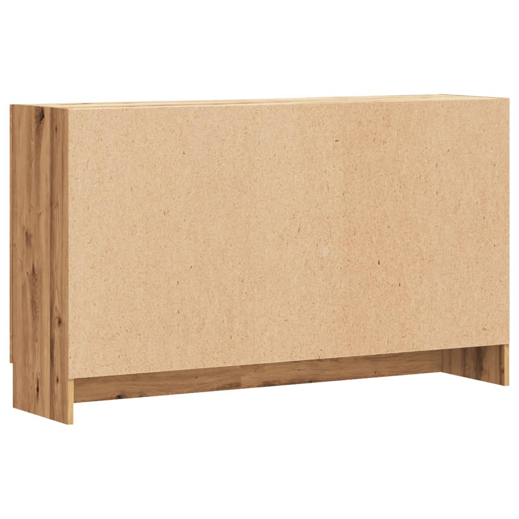 Dressoir 120x30,5x70 cm bewerkt hout artisanaal eikenkleurig - AllerleiShop