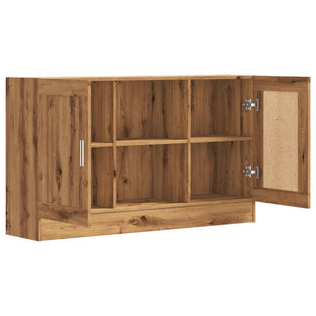 Dressoir 120x30,5x70 cm bewerkt hout artisanaal eikenkleurig - AllerleiShop