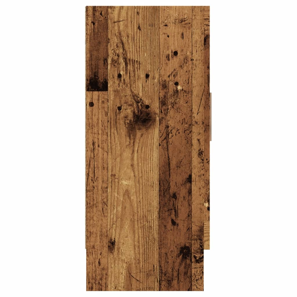 Dressoir 120x30,5x70 cm bewerkt hout oud houtkleurig - AllerleiShop