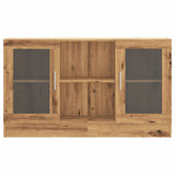 Dressoir 120x30,5x70 cm bewerkt hout artisanaal eikenkleurig - AllerleiShop