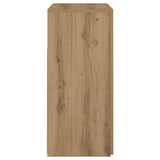 Dressoir met LED 80x35x75 cm bewerkt hout artisanaal eiken - AllerleiShop