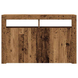 Dressoir met LED 115,5x30x75 cm bewerkt hout oud hout - AllerleiShop