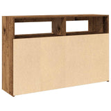 Dressoir met LED 115,5x30x75 cm bewerkt hout oud hout - AllerleiShop