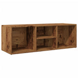 Schoenenopbergbank 105x35x35 cm bewerkt hout oud houtkleurig - AllerleiShop